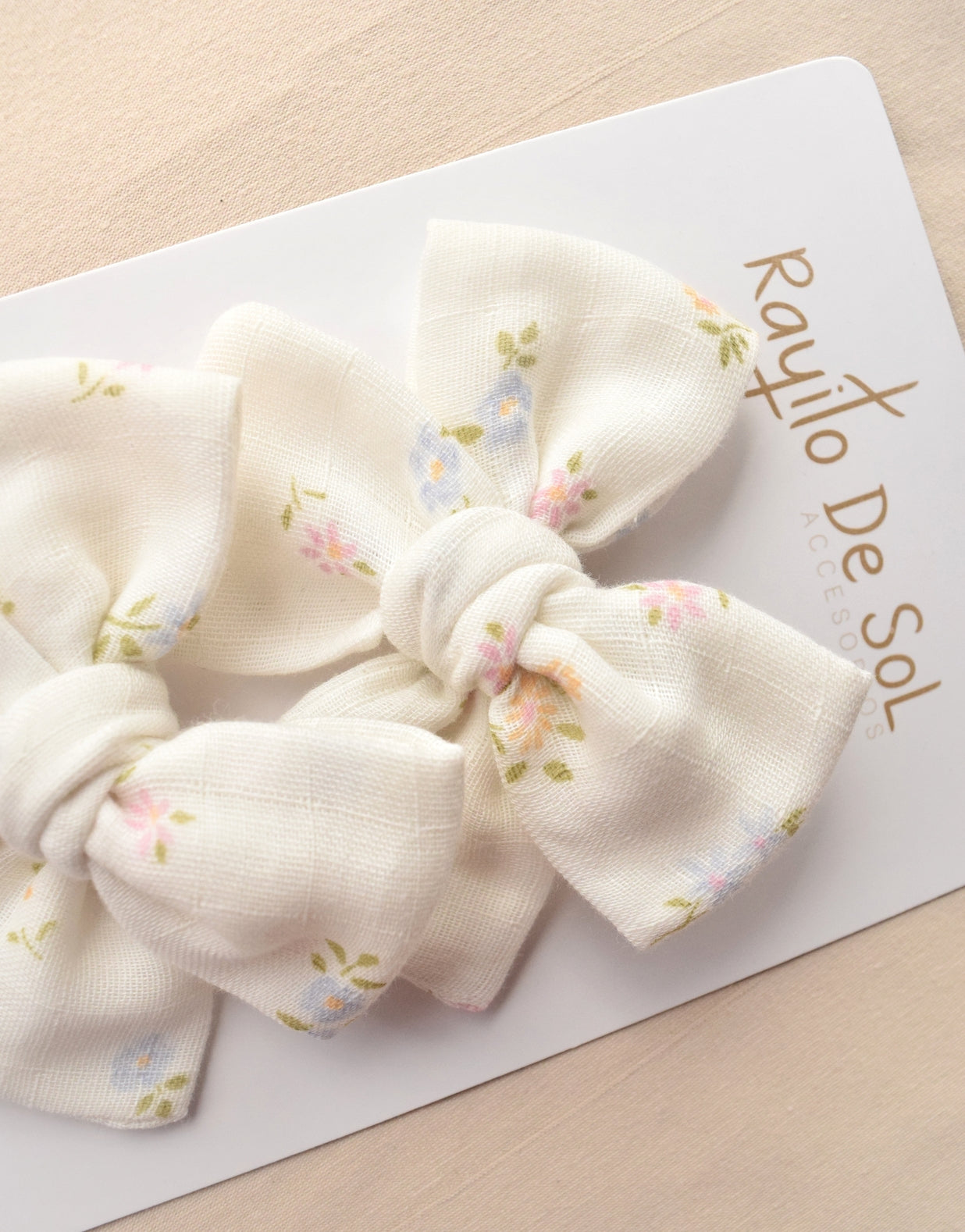 Par de pinzas Moño Classic estampados