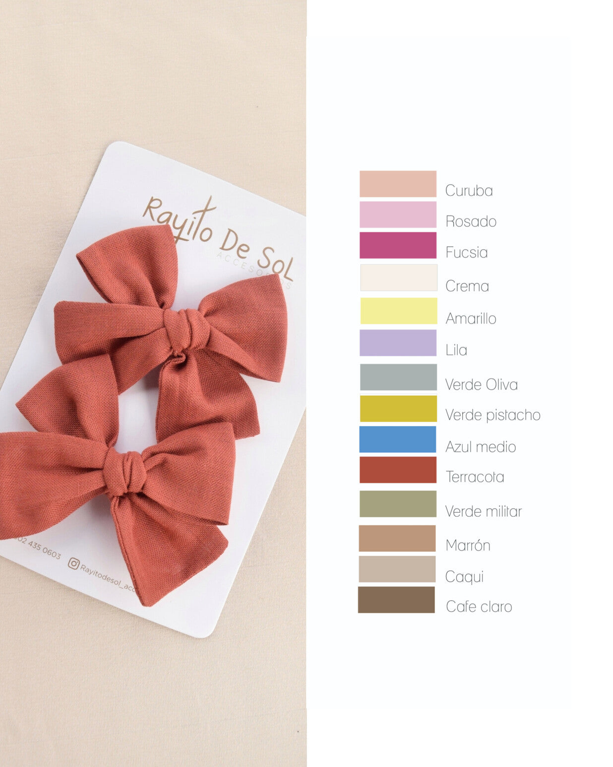 Par de pinzas Moño Classic