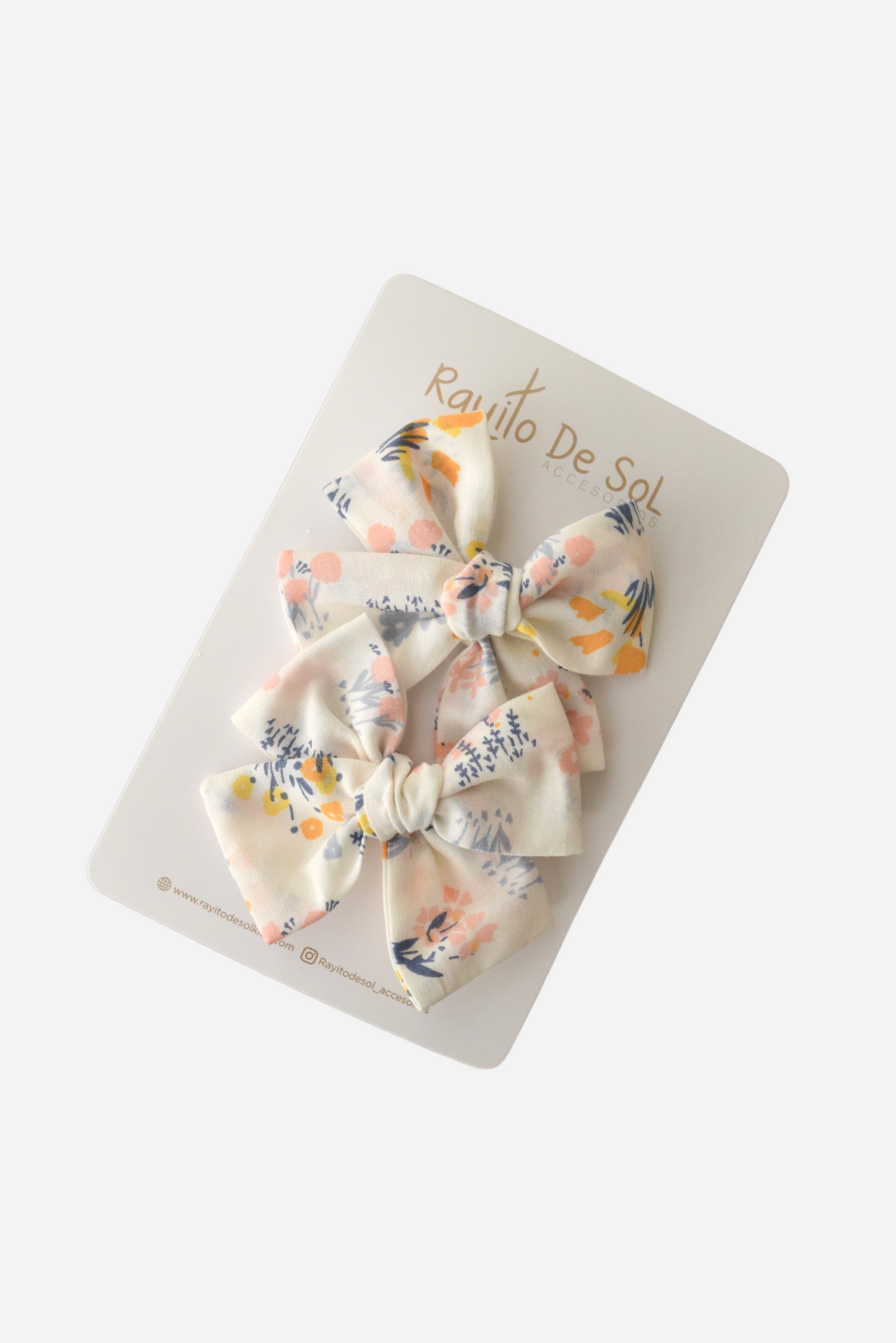Par de pinzas Moño Classic estampados