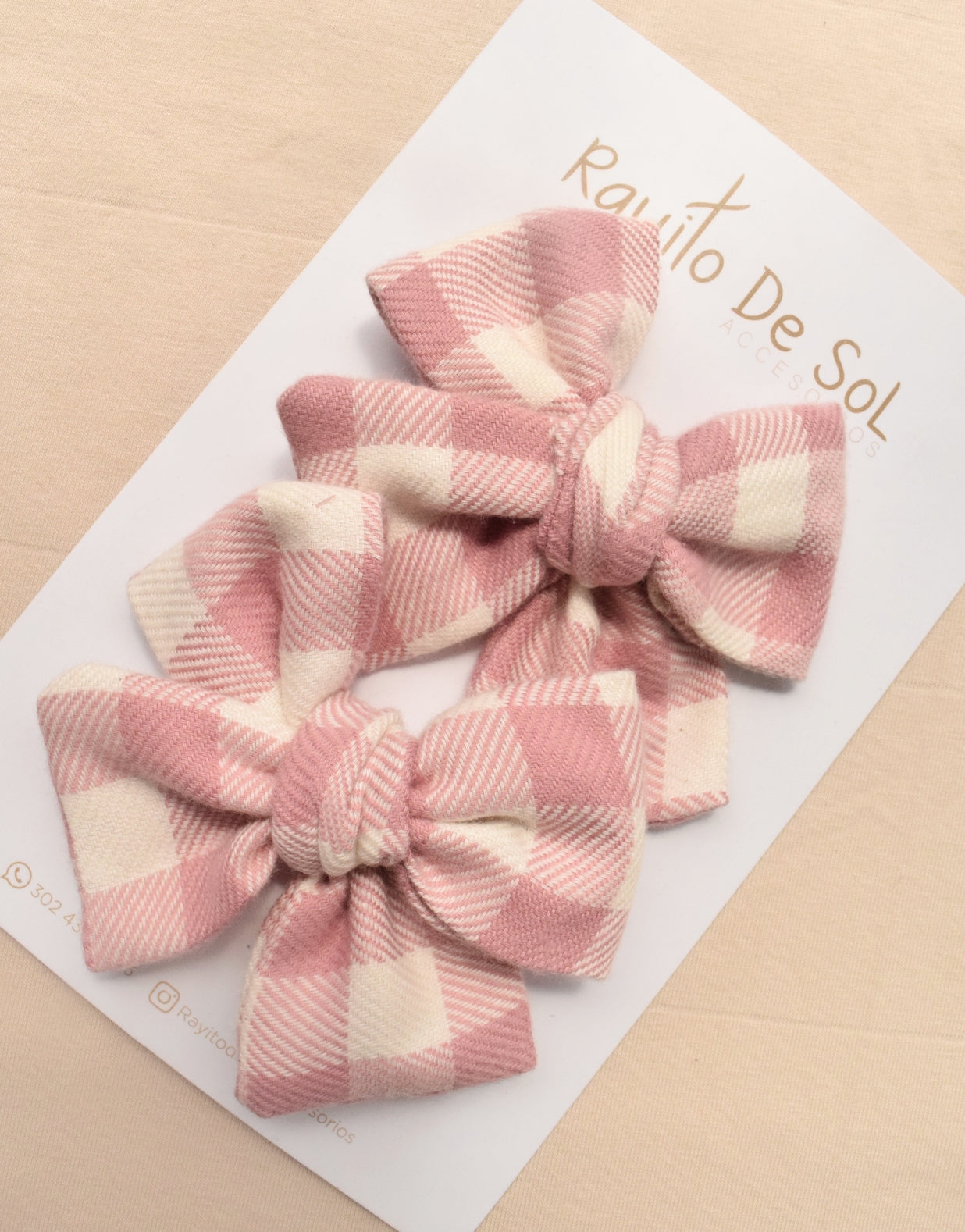 Par de pinzas Moño Classic estampados
