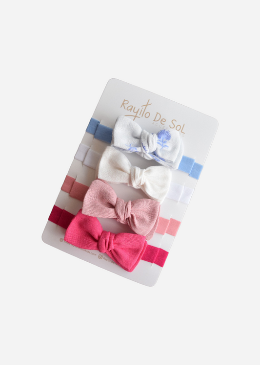 Set x4 cintillos Moño Charlotte