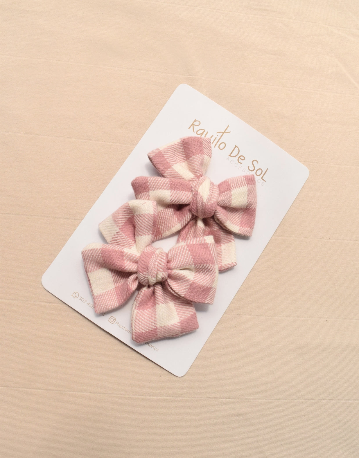 Par de pinzas Moño Classic estampados