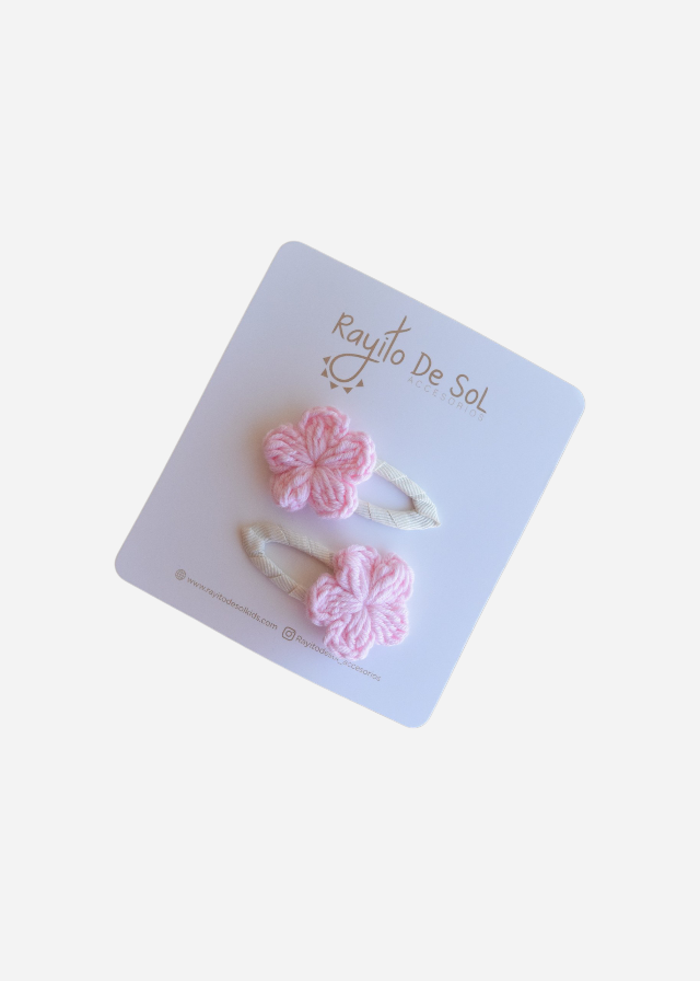 Par hebillas flor Emma
