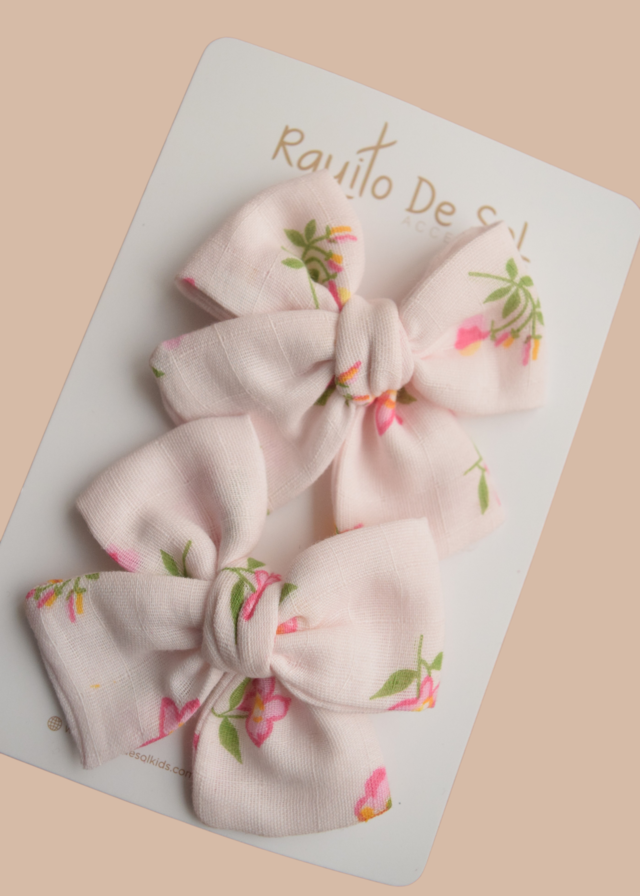 Par de pinzas Moño Classic estampados