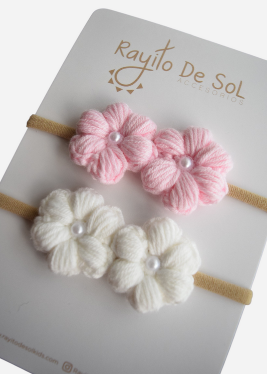 Set x2 cintillos Flores Emma