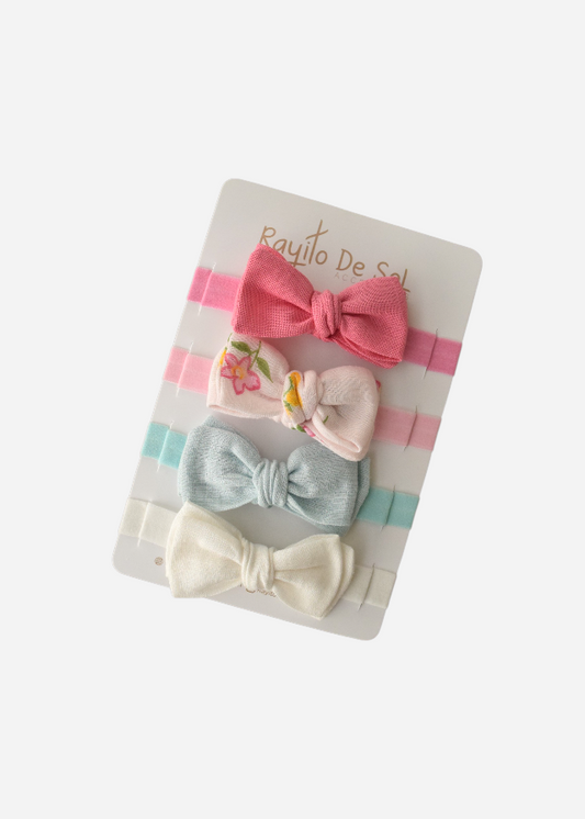 Set x4 cintillos Moño Charlotte