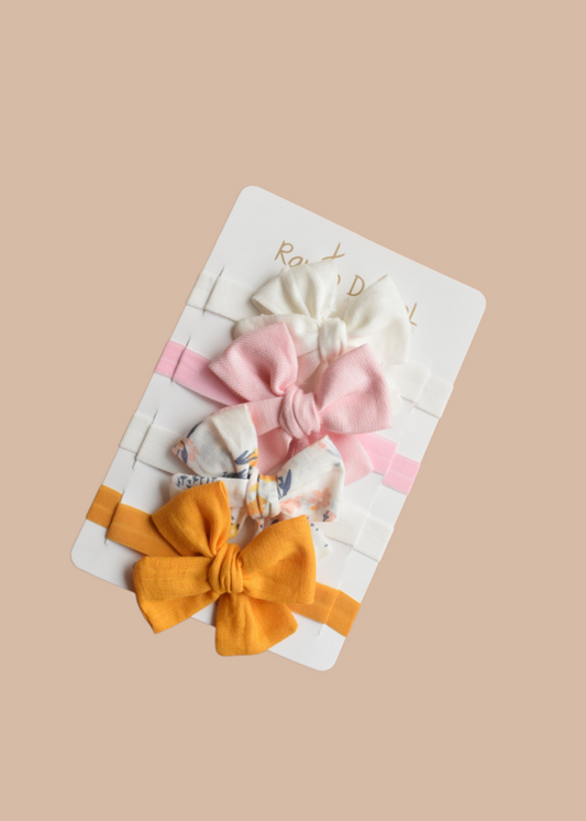 Set x4 cintillos Moño Basic